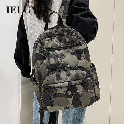 Ielgy Casual Commuter Backpack Nylon Unisex Backpack College Student School Bag