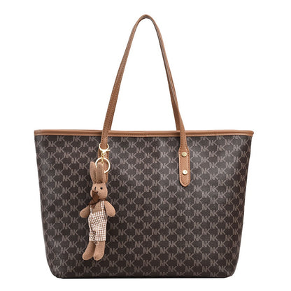 Ielgy Ladies Commuter Large Capacity Casual Western Style All-Match One-Shoulder Tote