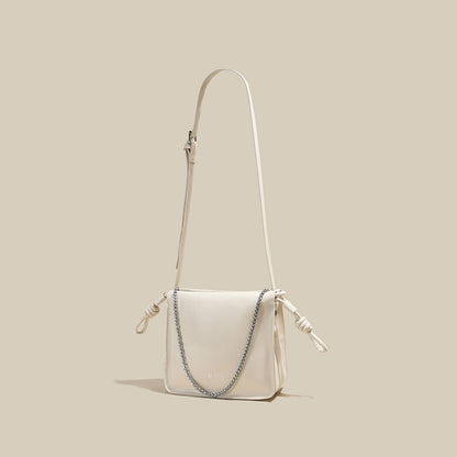 IELGY Trendy Crossbody Bag for Summer with Unique Pleated Chain Strap Design