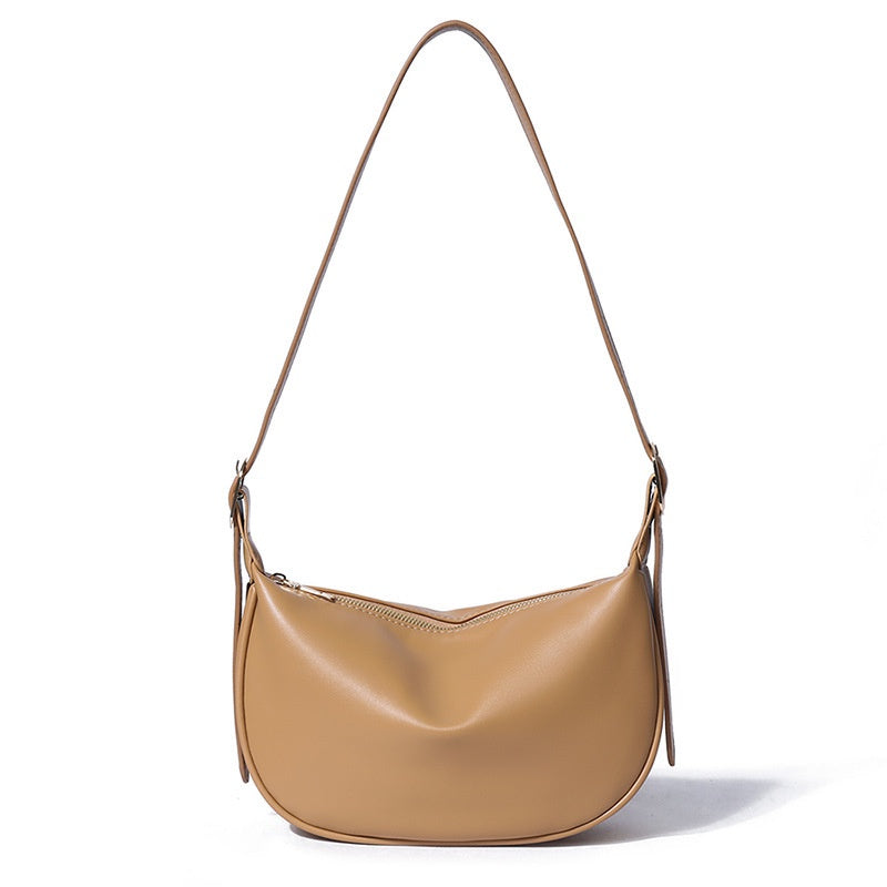 Ielgy Ladies Large-Capacity Black Dumpling Bag Fashion Large-Capacity One-Shoul