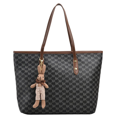 Ielgy Ladies Commuter Large Capacity Casual Western Style All-Match One-Shoulder Tote