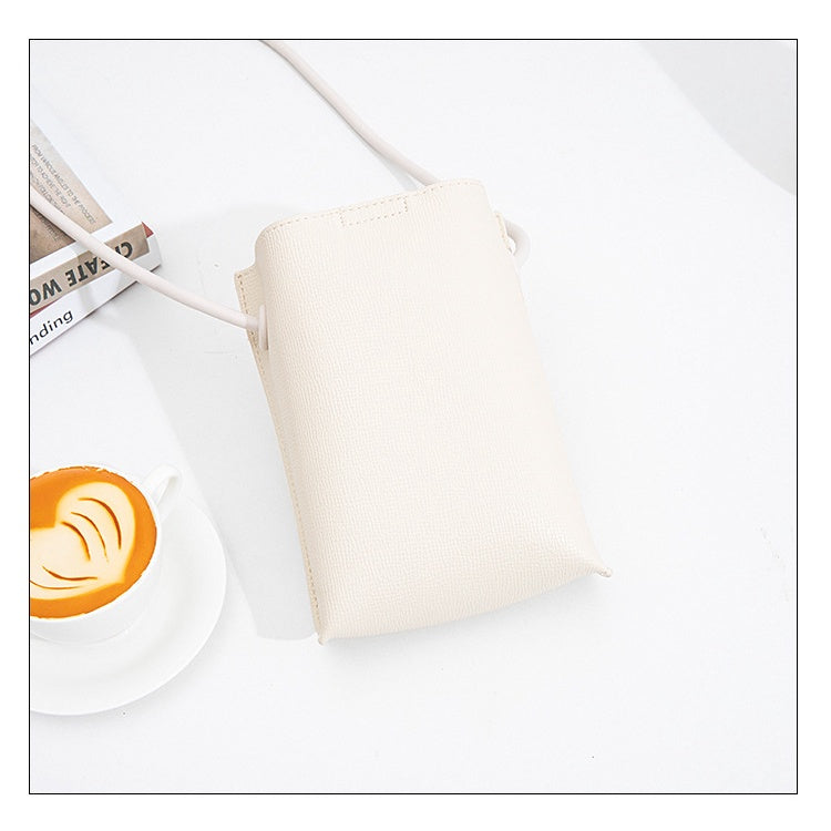 Ielgy Ladies Korean Version Vertical Mobile Phone Bag Fashion Simple Crossbody pu Mini Bag