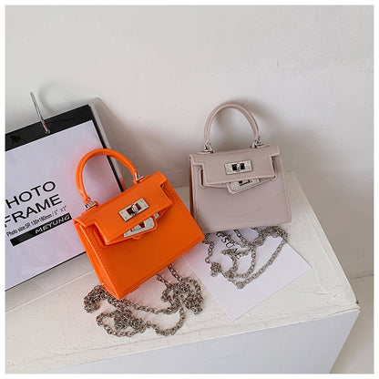 Ielgy Jelly Bag Cute mini Lipstick Bag All-Match Chain Shoulder Diagonal mini