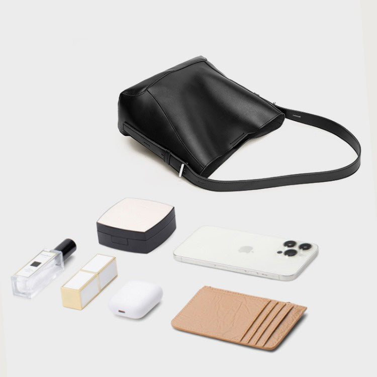 Ielgy Ladies One-Shoulder Large-Capacity Bucket Bag