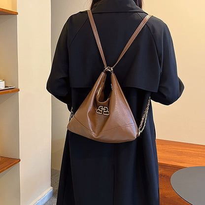 Ielgy Ladies Tote Bag One-Shoulder High-End Sense Cross-Body Niche Design Sense Large-Capacity Female