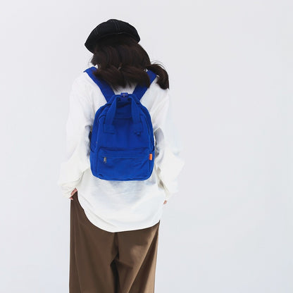 Ielgy Ladies Canvas Backpack Simple Casual College Student Harajuku Style Campus Backpack