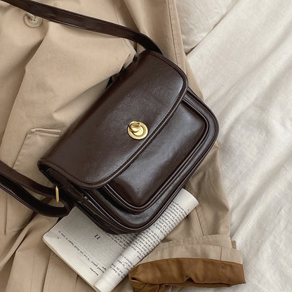 Ielgy Ladies Wedding Banquet Red Bag Retro All-Match Large-Capacity Cross-Body Mes