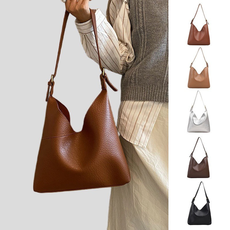 Ielgy Ladies Fashion Shoulder Tote Bag Brown