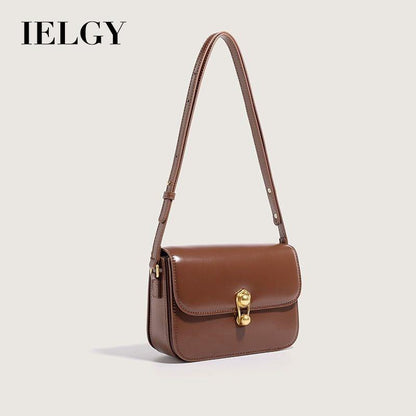 Ielgy Ladies Retro Planet Bag Underarm Small Square Bag High-End Texture Cross-Body One-Shoulder