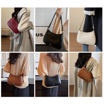 Ielgy Ladies Red Fashionable One-Shoulder Underarm Baguette Bag Retro Wedding Bridal Handbag