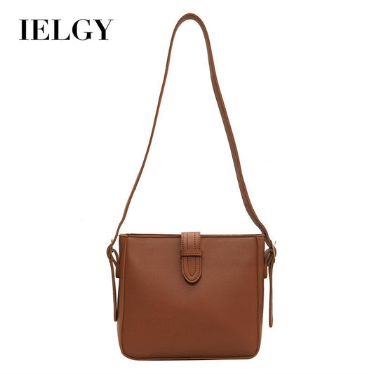 Ielgy All-Match Messenger Bag Fashion One-Shoulder Underarm Bag Retro Fashionable Niche Bucket Bag