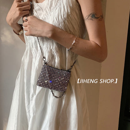 Ielgy Women's Mini Hand-Carrying Diagonal Accessories Coin Purse