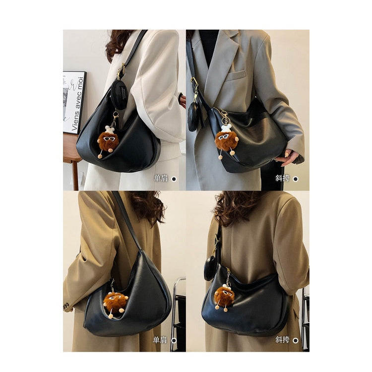 Ielgy Ladies Large-Capacity One-Shoulder Messenger Dump