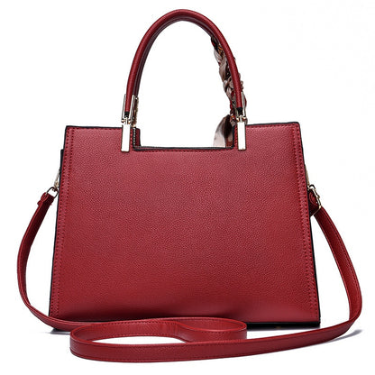 Ielgy Ladies Red Wedding Bag Messenger Portable High-End Feeling Festive Bag