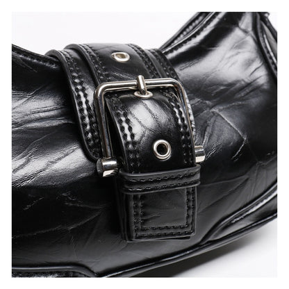 Ielgy Ladies Niche High-End Baguette Underarm Bag Fashionable All-Match Large-Capacity Commuter Shoulder Bag