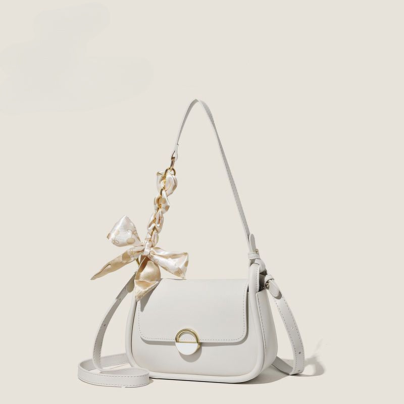 Ielgy Ladies Silk Scarf Underarm Bag Large Capacity All-Match Fashion Commuter One-Shoulder