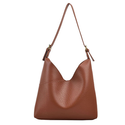 Ielgy Ladies Fashion Shoulder Tote Bag Brown