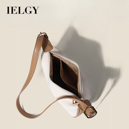 Ielgy Ladies Large-Capacity Black Dumpling Bag Fashion Large-Capacity One-Shoul