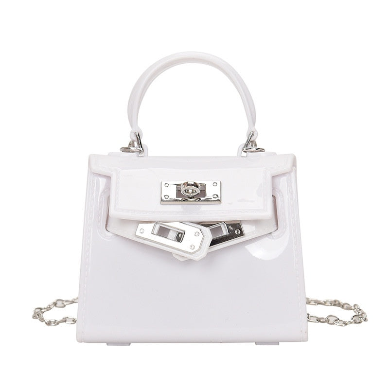 Ielgy Jelly Bag Cute mini Lipstick Bag All-Match Chain Shoulder Diagonal mini
