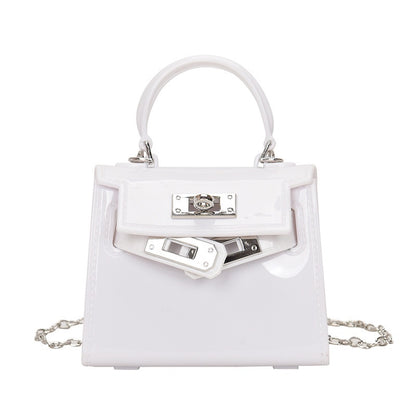 Ielgy Jelly Bag Cute mini Lipstick Bag All-Match Chain Shoulder Diagonal mini
