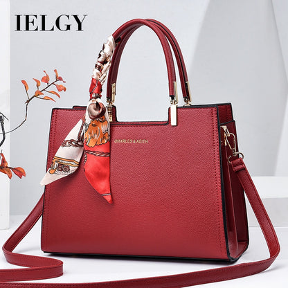Ielgy Ladies Red Wedding Bag Messenger Portable High-End Feeling Festive Bag