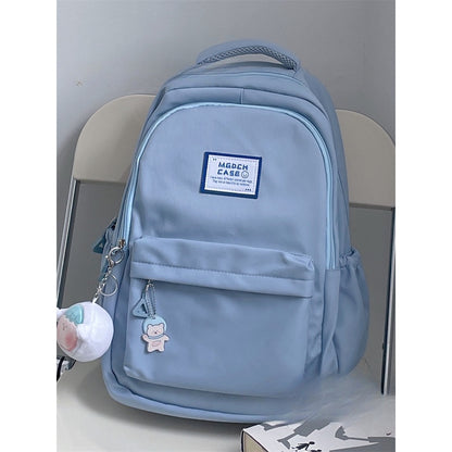 Ielgy Ladies Backpack Waterproof Smooth Large Capacity Student Simple School Bag Computer Backpack