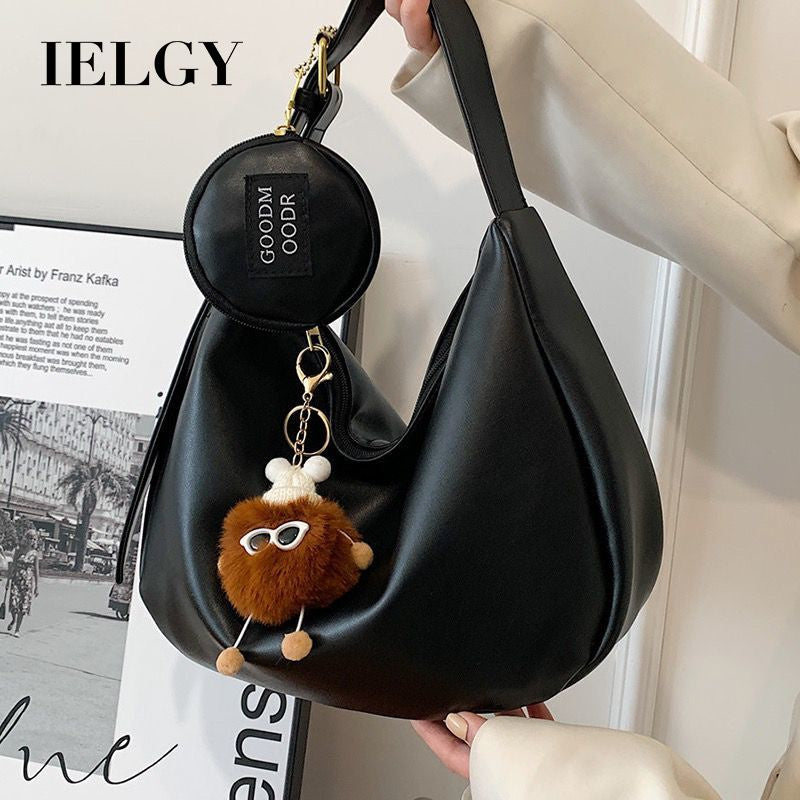 Ielgy Ladies Large-Capacity One-Shoulder Messenger Dump