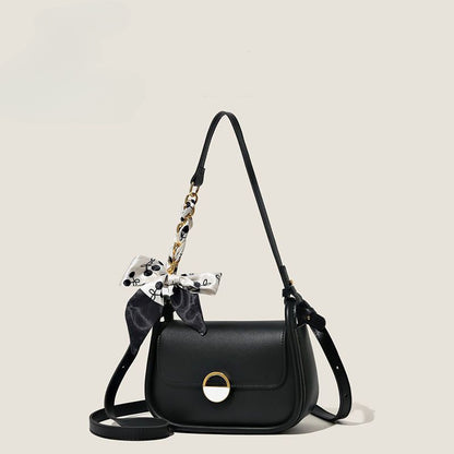 Ielgy Ladies Silk Scarf Underarm Bag Large Capacity All-Match Fashion Commuter One-Shoulder