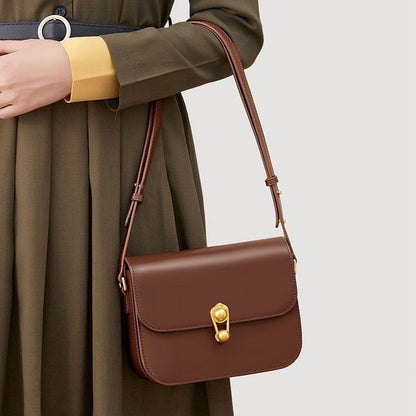 Ielgy Ladies Retro Planet Bag Underarm Small Square Bag High-End Texture Cross-Body One-Shoulder