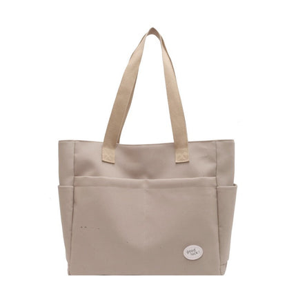 Ielgy Ladies Large Capacity Oxford Cloth Shoulder Bag Business Travel Durable Strong Tote Bag Lightweight Handbag