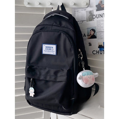 Ielgy Ladies Backpack Waterproof Smooth Large Capacity Student Simple School Bag Computer Backpack