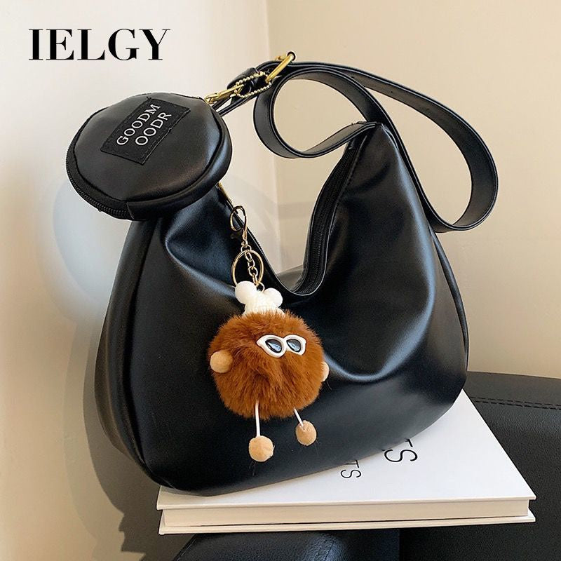 Ielgy Ladies Large-Capacity One-Shoulder Messenger Dump