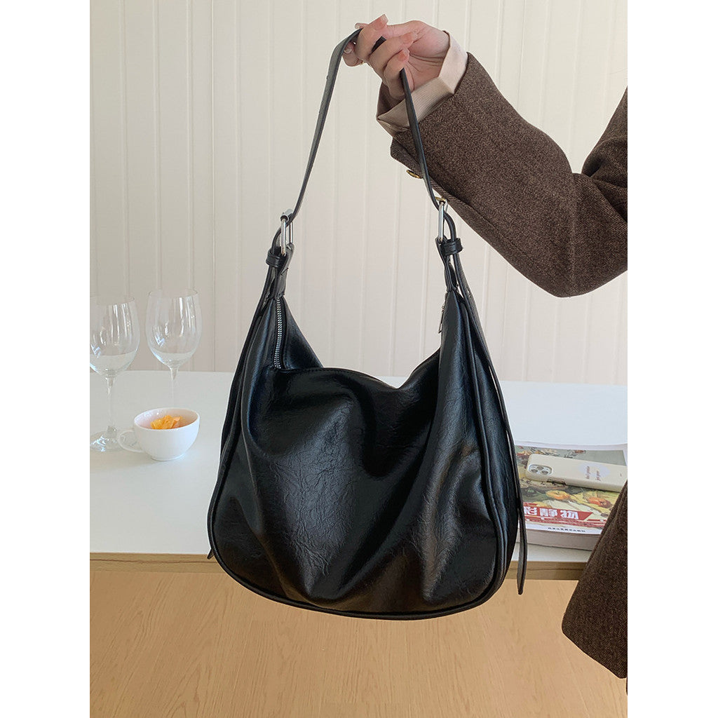 Ielgy High-End Feeling Large-Capacity Bag Retro Fashion Shoulder Bag Niche All-Match Tote Bag