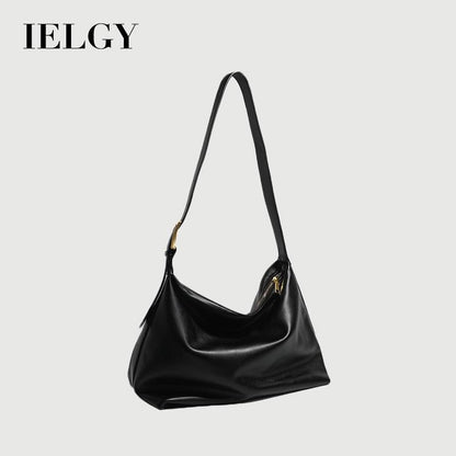 IELGY shoulder Women's bags Korean version Black Casual Large capacity Son and mother Simple handle bag