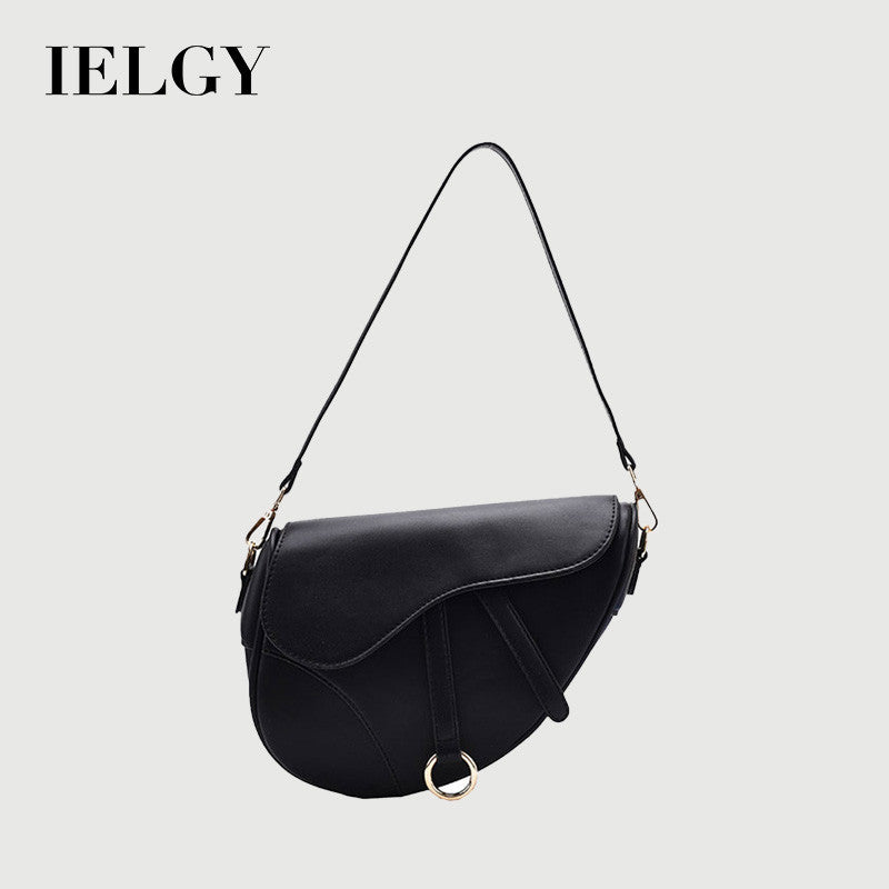 IELGY niche design messenger saddle bag women