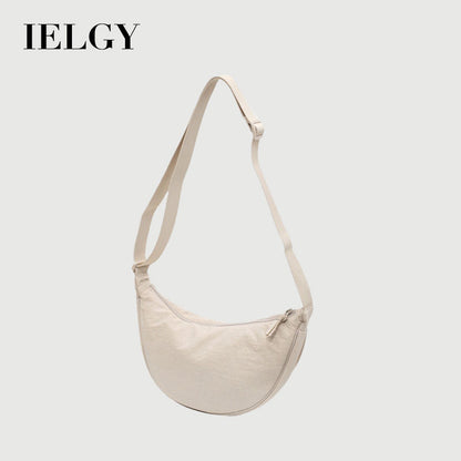 IELGY women's versatile adjustable messenger nylon dumpling Zipper bag