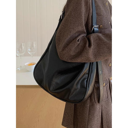Ielgy High-End Feeling Large-Capacity Retro Fashion One-Shoulder Large-Capacity All