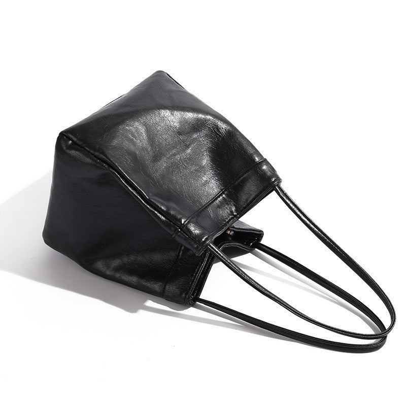 Ielgy Fashion Multi-Purpose Casual Korean Version Bucket Bag Niche Simple Underarm Handbag