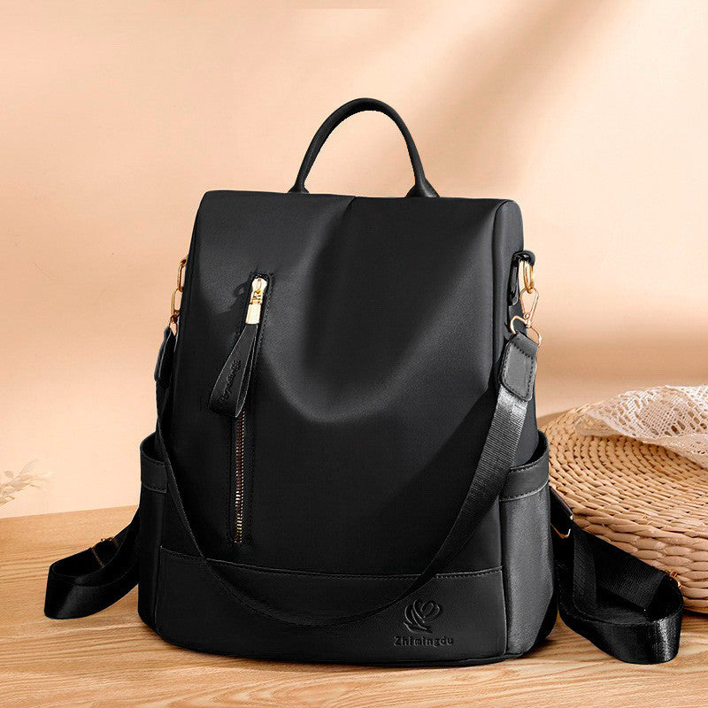 Ielgy Ladies Casual Backpack Fashion Oxford Anti-theft Travel Backpack