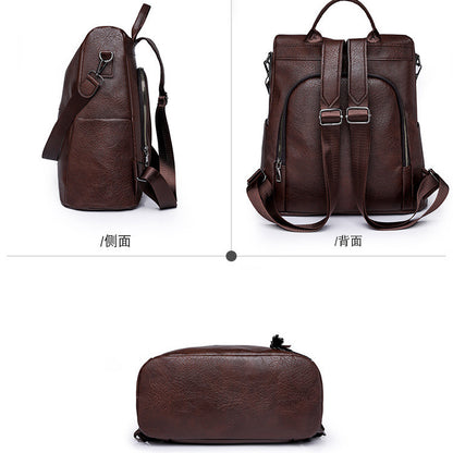 Ielgy Retro Backpack Anti-theft Backpack Large Capacity Casual Men Women Suitable Bag