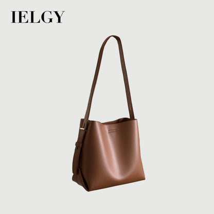Ielgy Retro Commuter Tote Bag Large Capacity Shoulder Crossbody
