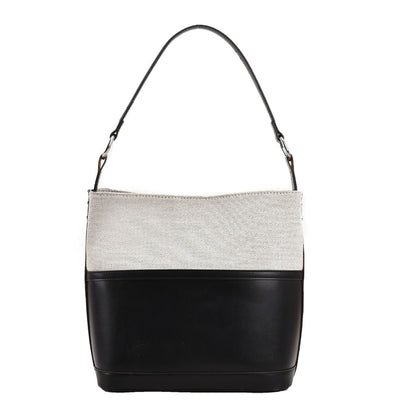 Ielgy Simple Bucket Bag All-Match Fashion Portable Cross-Body Korean Version Large-Capacity Female Bag