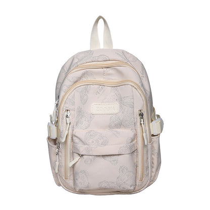 Ielgy Ladies Backpack Reflective Bear Casual Backpack College Student Travel Small Backpack