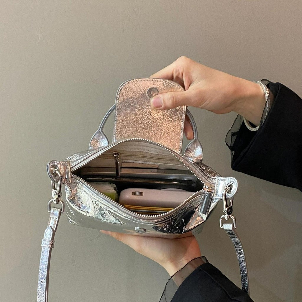 Ielgy Ladies All-Match One-Shoulder Messenger Dumpling Bag New Chinese Style Hand Bag