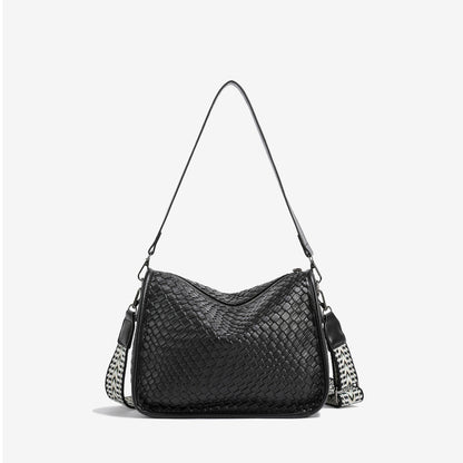 Ielgy Large-Capacity Shoulder Bag Korean Version Trendy Fashion All-Match Casual Commuter Cross-Body Dump