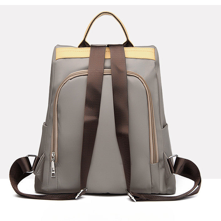 Ielgy Anti-Theft Backpack Commuter Ladies Backpack High-End Sense School Bag Oxford Cloth Waterproof Computer Bag