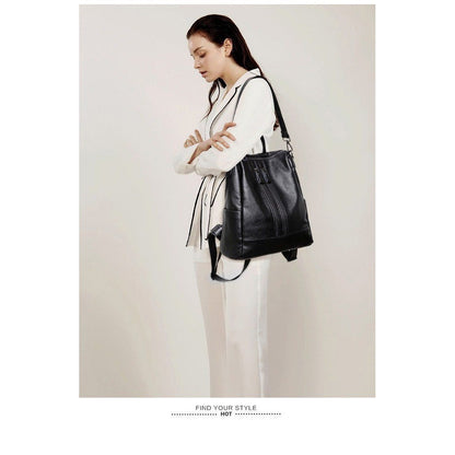 Ielgy Korean Version pu Leather Ladies Fashion Backpack Mommy Bag