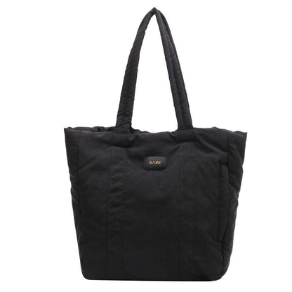 Ielgy Nylon Cloth Tote Bag Large Capacity Class One Shoulder Commuter