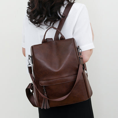 Ielgy Retro Backpack Anti-theft Backpack Large Capacity Casual Men Women Suitable Bag