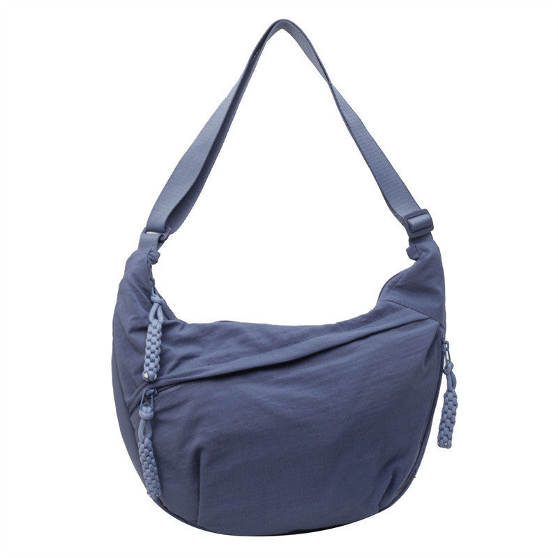 Ielgy Fashionable Large-Capacity Nylon Cloth Messenger Bag All-Match Dump